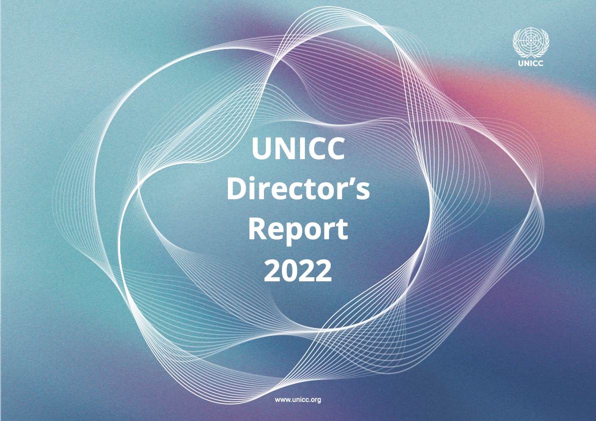 UNICC Director's Report 2022 Cover image