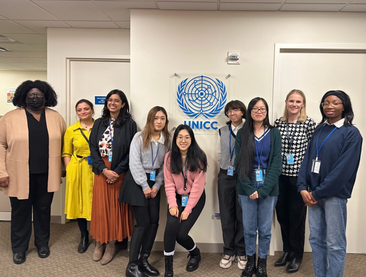 A group photo of 2024 UNICC Sprinterns and colleagues from New York office.