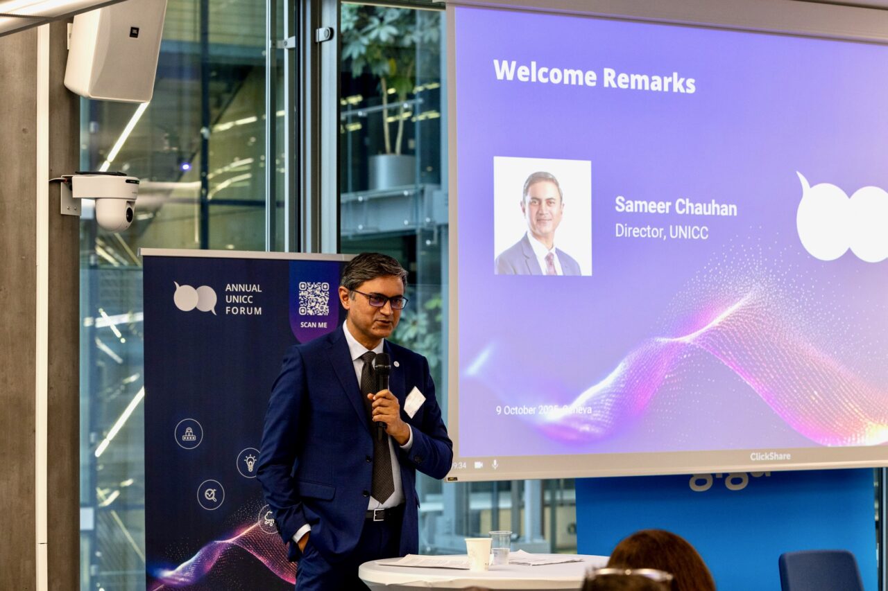 Sameer Chauhan, Director of UNICC delivered welcoming remarks