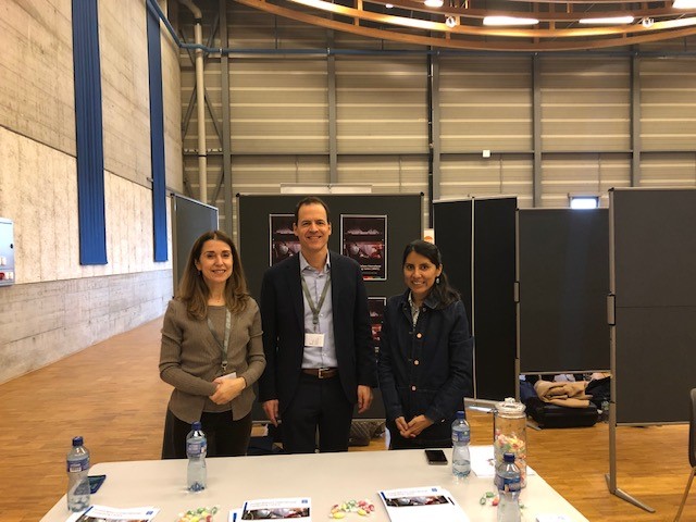 Frederic, Dimitra et Amalia du CICNU à la Journée internationale des carrières de la Suisse 2022 ICD2022