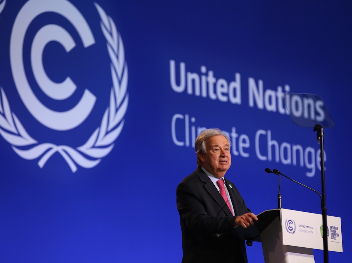 UN Secretary General Guterres Speech at COP26