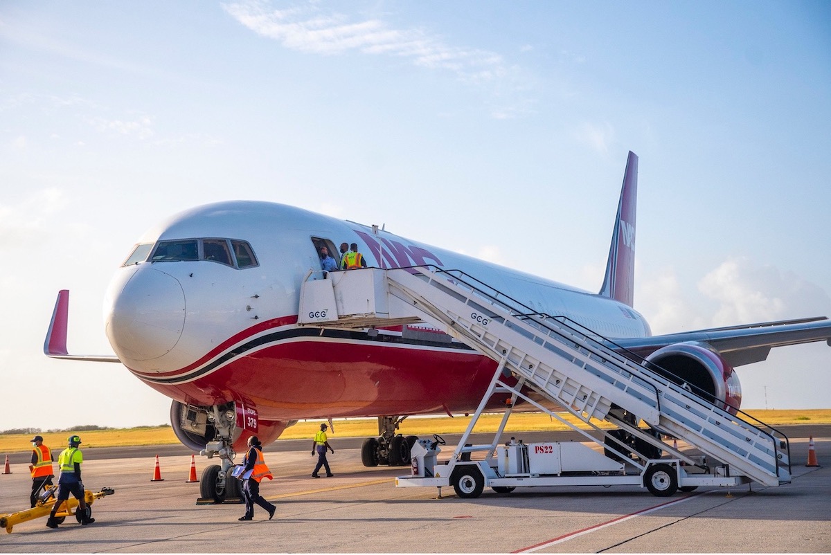 UN Travel Cube Plane Delivering Vaccines to Barbados