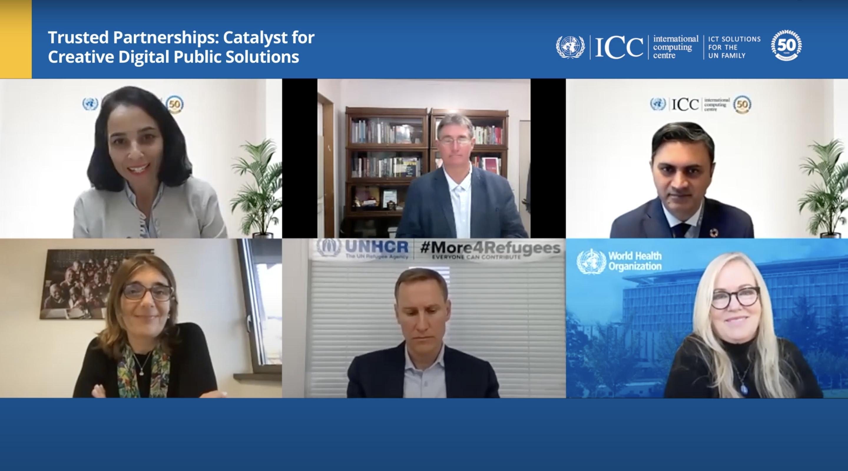 UNICC Trusted Partnerships Rountable Screenshot of Panellists