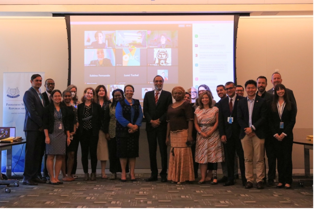 Group photo of participants of UNGA 77.