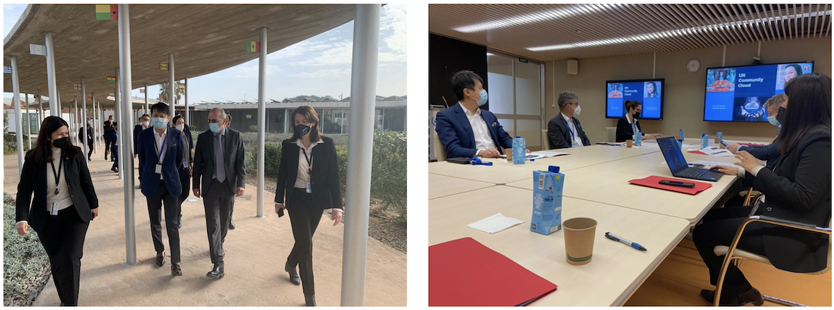 L'OMPI en visite à la base des Nations Unies de Valence